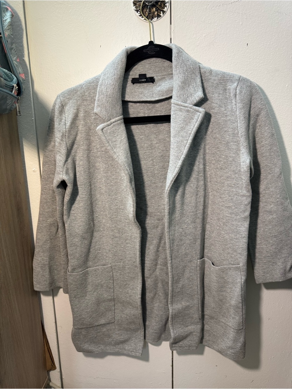 Jcrew Gray Open-Front Women's Sweater Cardigan Blazer XS